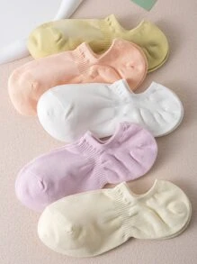 5雙素色隱形襪 - 彩色 - 查看 1