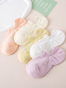 5雙素色隱形襪 - 彩色 - 查看 5