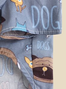 1pc Cartoon Graphic Pet Shirt - Multicolor - View 4