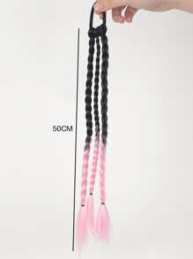 中等合成髮辮 - 彩色 - 查看 3