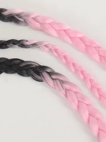 中等合成髮辮 - 彩色 - 查看 5