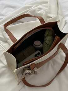 Skinny Scarf Decor Square Bag - Multicolor - View 4