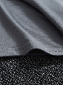 Manfinity Hypemode Men Cartoon & Slogan Graphic Tee - Grey - View 4