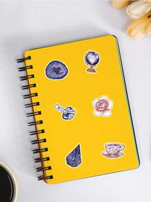 สติ๊กเกอร์ คละแบบ 50 ชิ้น - สีม่วง - ดู 3