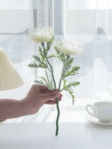 1 件塑料人造菊花，浪漫假花，适用于派对和家居装饰、餐桌装饰、餐桌摆件、人造花、塑料花、情人节、礼物 - 彩色 - 查看 2