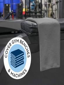 Khăn thể thao dày màu xám mềm mại và thoải mái thiết kế sáng tạo thời trang Trang trí phòng tắm Đồ dùng thiết yếu cho bãi biển khi trở lại trường - Xám - Xem 4