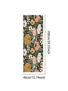 1roll 1m*40cm PVC Wall Paper, Floral Pattern Wall Adhesive Roll For Home - Multicolor - View 8