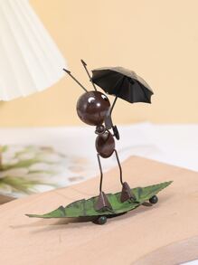 1 đồ trang trí bằng sắt thủ công, đối tượng trang trí thiết kế kiến & lá sáng tạo cho gia đình - Nhiều màu - Xem 3