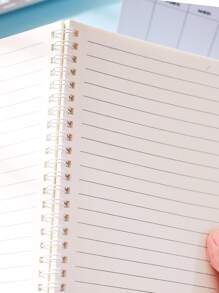 1pc Cartoon Graphic Spiral Notebook - Multicolor - View 2