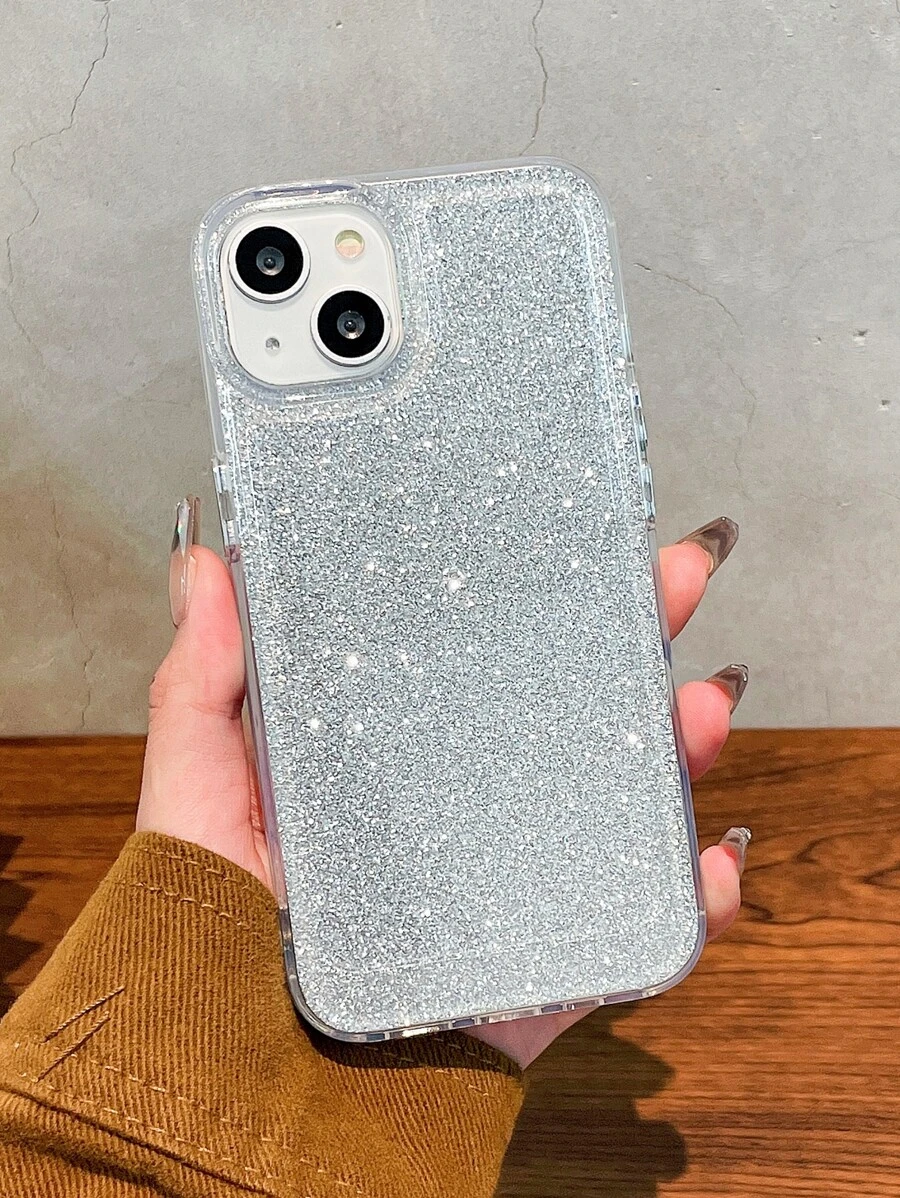 透明手機殼帶閃光紙 - 彩色 - 查看 1