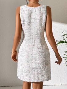 SHEIN Clasi Elegant Gevlochten Jurk