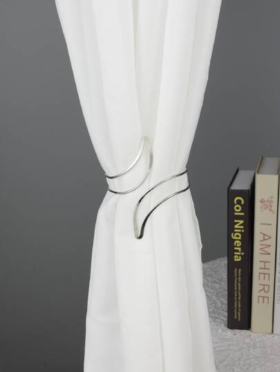 1 pezzo lega di zinco Tende moderno luna a forma di Fibbia per tende per casa