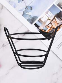 1入組不銹鋼托盤家用極簡黑色薯條托盤