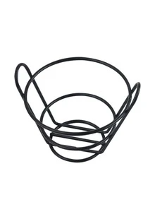 1入組不銹鋼托盤家用極簡黑色薯條托盤