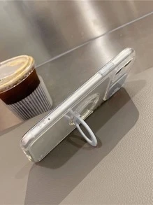 Slide Camera Cover Phone Case With Ring Holder Compatible With IPhone 11,IPhone 13,IPhone 14 Pro Max - White - View 2