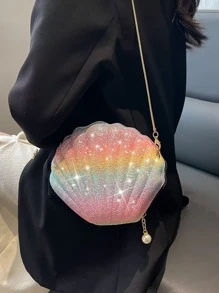 Túi xách nữ buổi tối ghép mộng kim sa Đồ họa Hấp dẫn - Nhiều màu - Xem 3