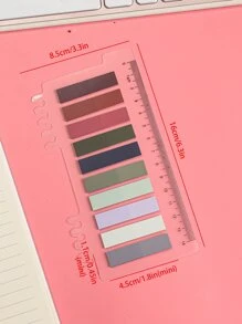 1 Stück gemischtfarbige Index-Haftnotizen, Schulmaterial