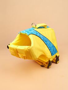 BONAPET 1入組骨頭圖案寵物救生衣 - 彩色 - 查看 2