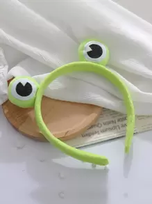 Diadema con diseño de rana linda para uso diario - Verde - Ver 2