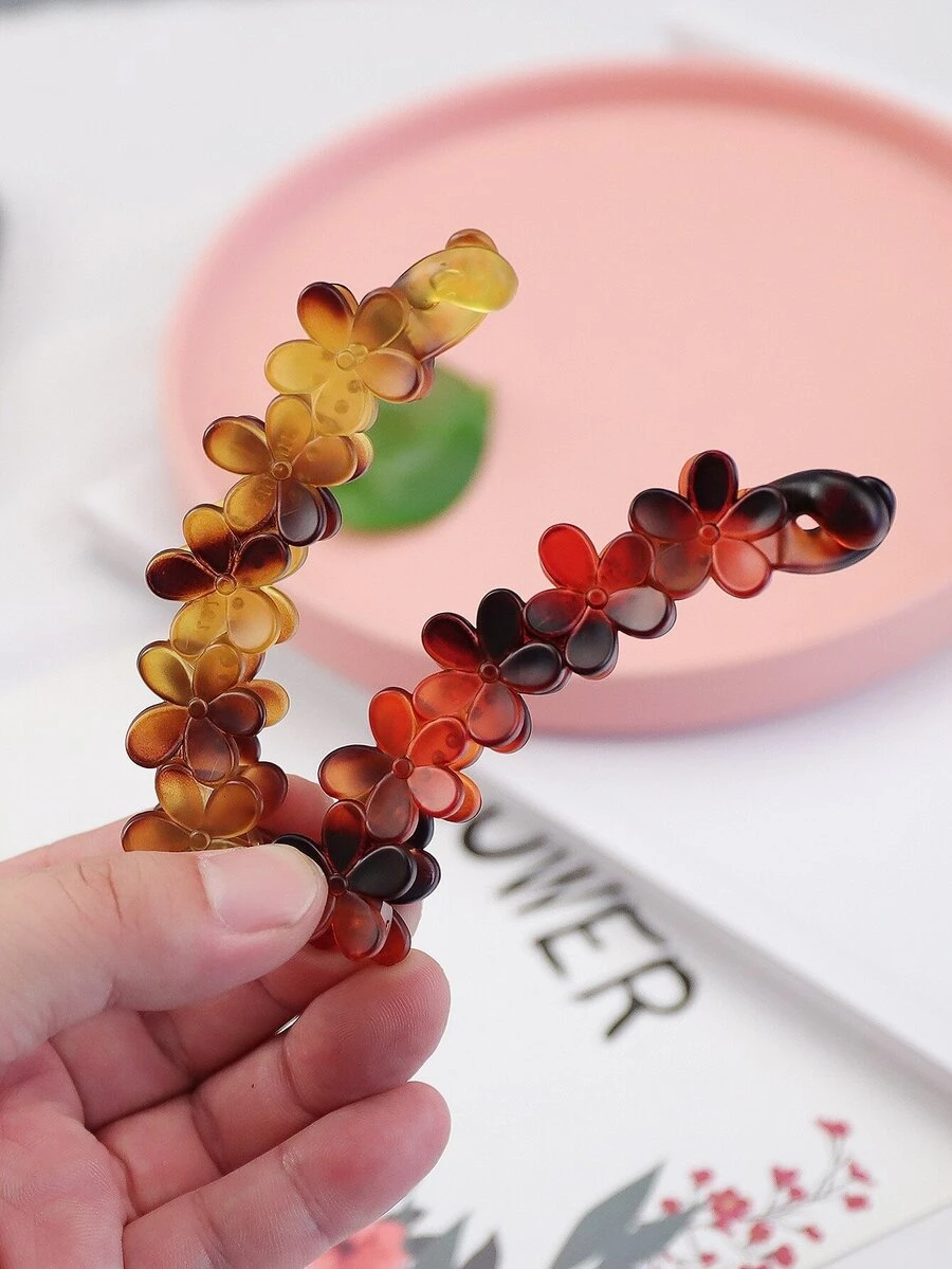 2pcs Bead Decor Banana Clip - Multicolor - View 1