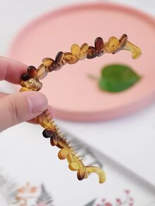 2pcs Bead Decor Banana Clip - Multicolor - View 2