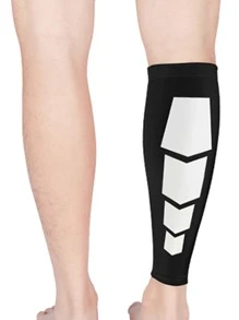 1pc Outdoor Sports Calf Sleeve - Black - View 3