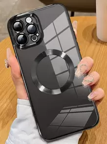 Hadaasi 黑色电镀磁性拉丝 TPU 手机壳，内置镜头保护膜，超薄，兼容 Apple 17 Pro/17 Pro Max/17 Air/17/16 Pro/16 Pro Max/16 Plus/16/15 Pro/15 Pro Max/15 Plus/15/14 Pro/14 Pro Max/14 Plus/14/13 Pro/13 Pro Max/13/12 Pro/12 Pro Max/12/11 Pro Max/11/11 Pro 防水防震防摔防刮 - 黑色 - 查看 3
