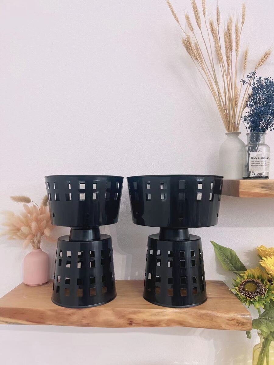 1 pieza de plástico flor moderno negro Ramo de flores Estante para casa - Negro - Ver 1