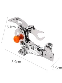 1pc Alloy Sewing Machine Ruffler Presser Foot, Silver Sewing Machine Presser Foot Retainer For Sewing - Multicolor - View 3