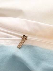 4pcs/set Northern Light Pattern Duvet Cover Set Without Filler, Modern Polyester Bedding Set For Home - Multicolor - View 4