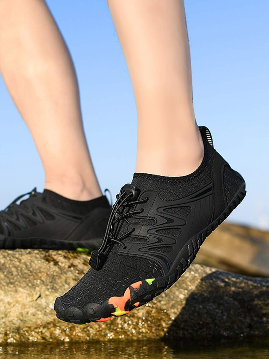 女士前抽繩運動戶外織物涉水鞋
