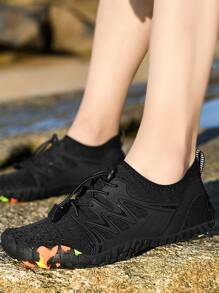 女士前抽繩運動戶外織物涉水鞋