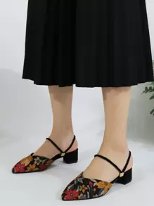 New 2025 Fashion Mid-High Heel Sandals With Detachable & Interchangeable Front & Back Strap, Lightweight