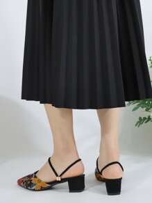 New 2025 Fashion Mid-High Heel Sandals With Detachable & Interchangeable Front & Back Strap, Lightweight