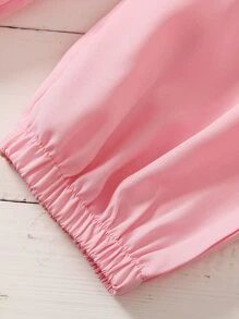 Toddler Girls Tiered Ruffle Hem Tank Top & Carrot Pants - Pink - View 5