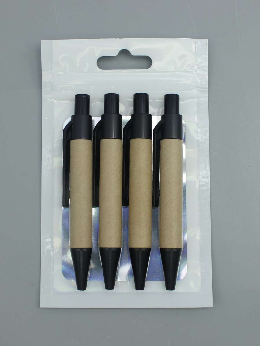 4入組迷你雙色圓珠筆 - 黑色 - 查看 1