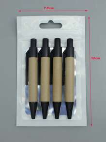 4入組迷你雙色圓珠筆 - 黑色 - 查看 5