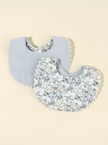 2入組嬰兒印花圍兜 - 彩色 - 查看 1