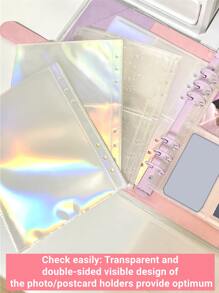 10 chiếc túi đựng hồ sơ Holographic, Quay lại trường học, Đồ dùng học tập - Trong sáng - Xem 6