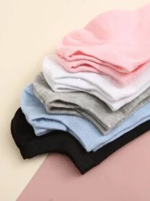 5 pares Calcetines tobilleros unicolor - Multicolor - Ver 3