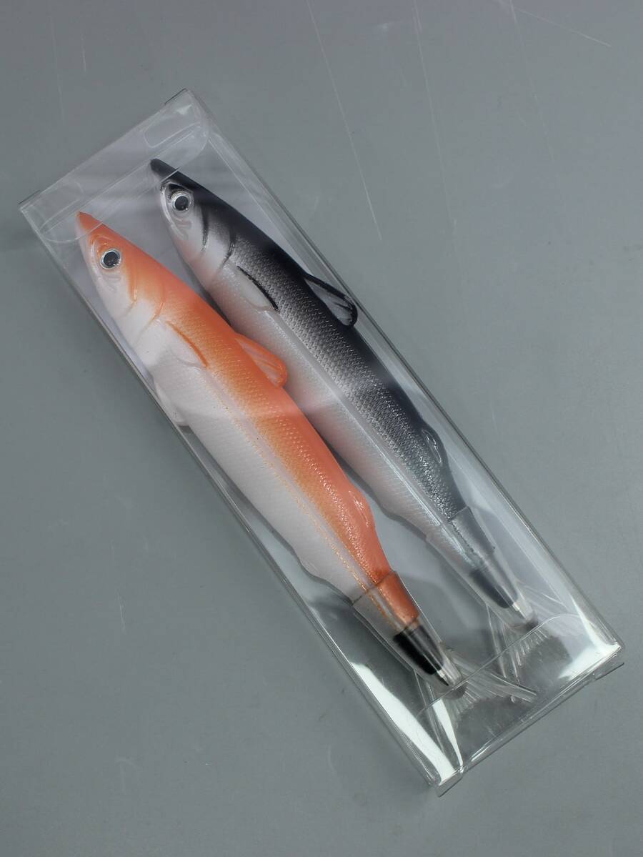 2pcs Fish Shaped Ballpoint Pen - Multicolor - View 1