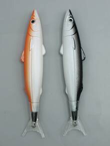 2pcs Fish Shaped Ballpoint Pen - Multicolor - View 2