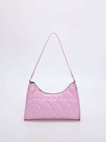 Heart Embossed Bag - Pink - View 1