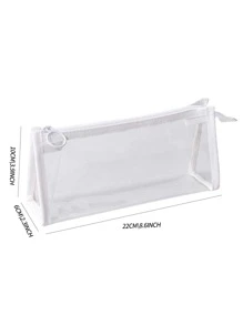 1个透明铅笔袋 - 藍色 - 查看 3