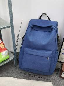 AOHUDIE Minimalist Minimalist Laptop Backpack - Blue - View 3