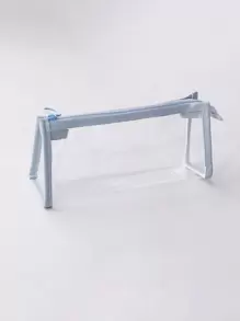 1个透明铅笔袋 - 藍色 - 查看 1