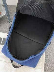 AOHUDIE Minimalist Minimalist Laptop Backpack - Blue - View 6