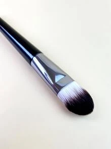 1支塑料粉底刷，粉底刷，遮瑕刷，腮红刷，修容刷，腮红刷，古铜粉刷，散粉刷，粉底刷，腮红刷 - 黑色 - 查看 3