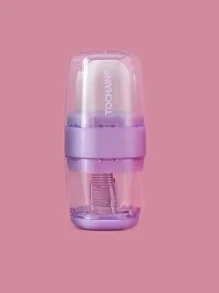 1 件雙孔削鉛筆機 + 六角橡皮擦文具套裝,適合兒童及學生 - 彩色 - 查看 1