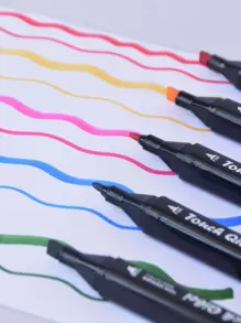 24 cái Bút đánh dấu màu hỗn hợp - màu đen - Xem 2